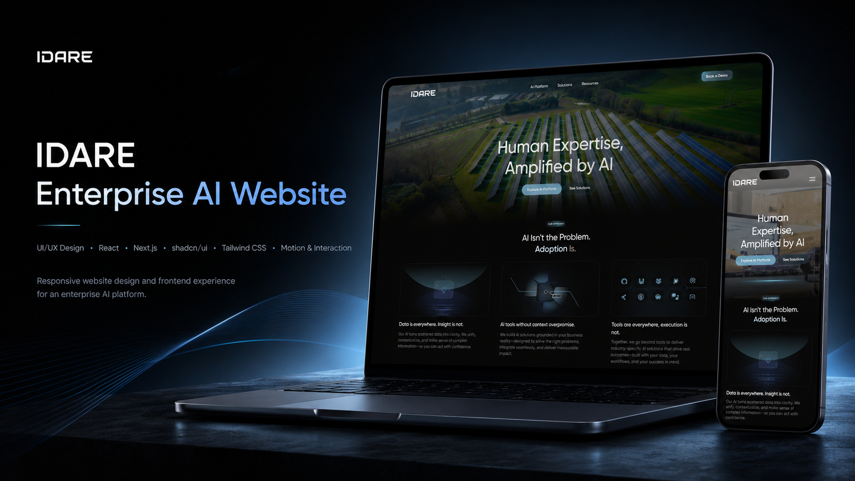 IDARE Enterprise AI Website